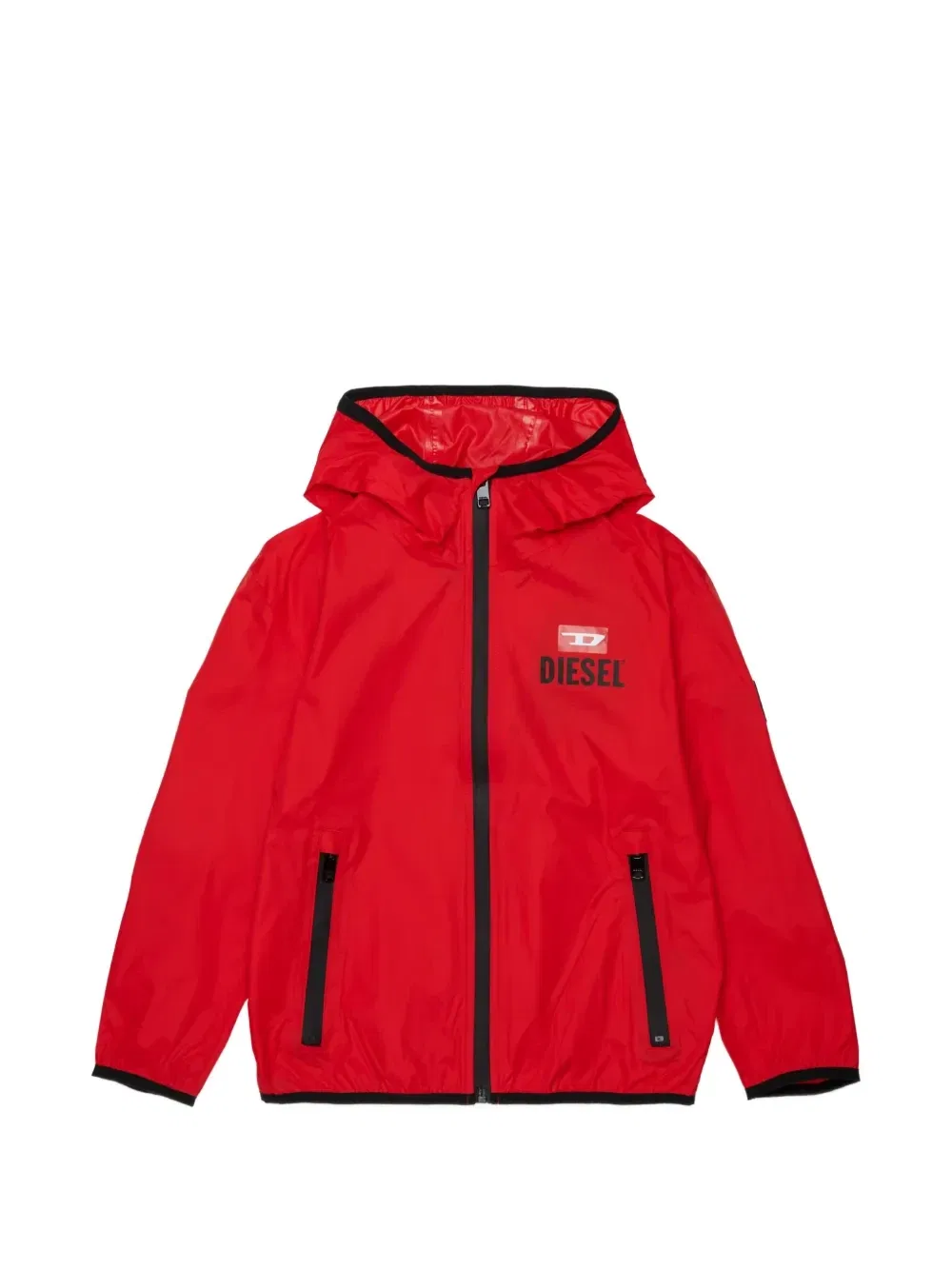 Куртка Jwindop на молнии с капюшоном Diesel Kids, красный