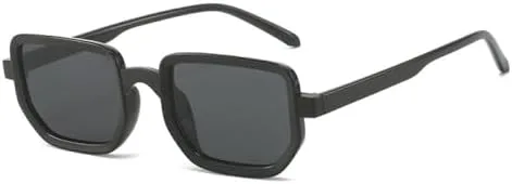 

Модные прямоугольные солнцезащитные очки для женщин и мужчин, тонкая оправа, квадратный леопардовый принт, черный цвет, винтажные солнцезащитные очки UV400 MTZJH, C1