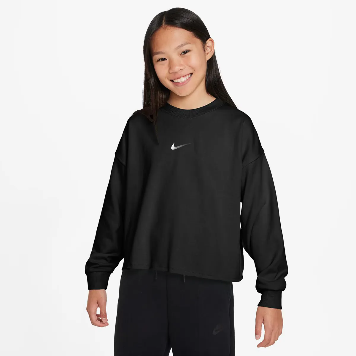 

Футболка Nike для танцев для девочек, чёрный