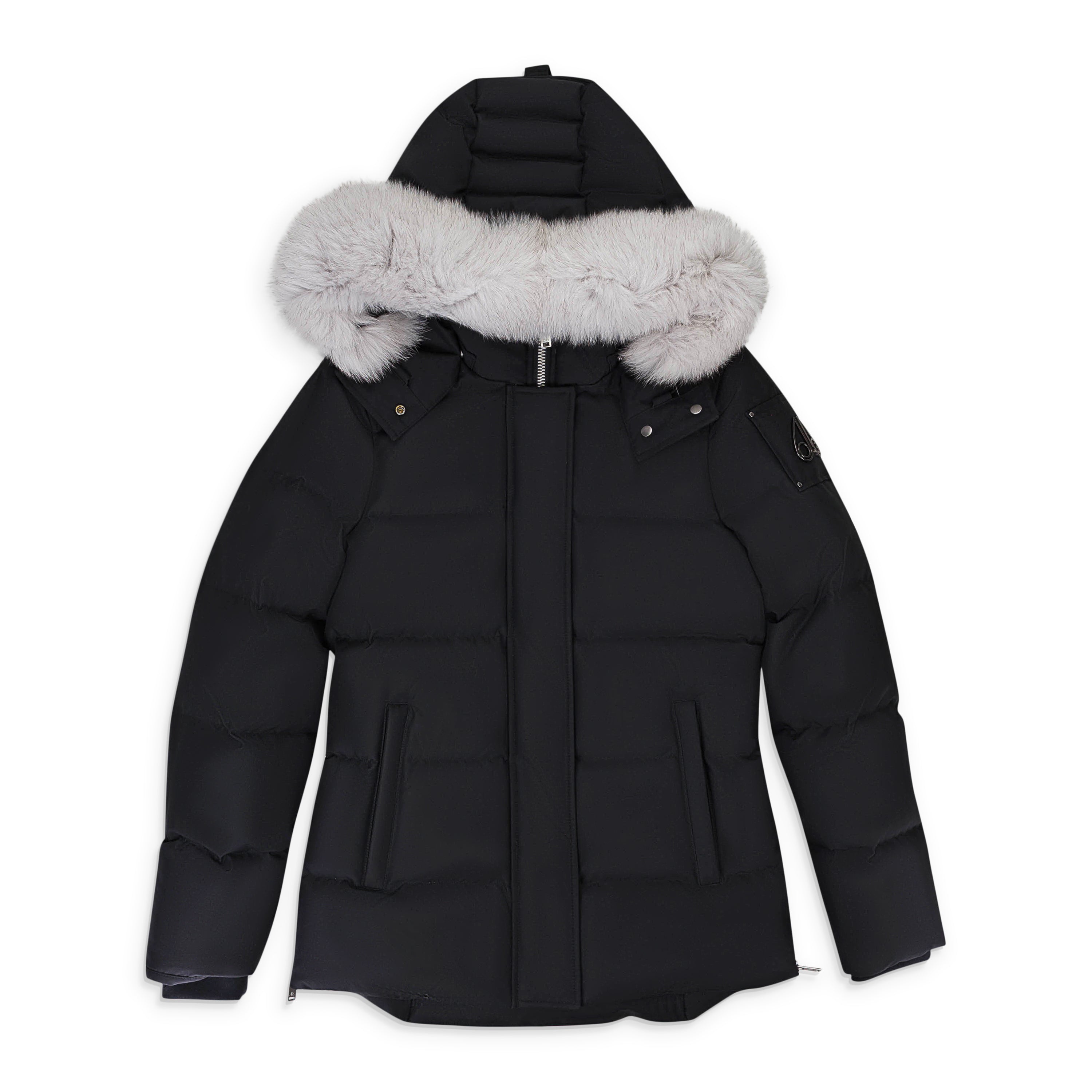

NWT Moose Knuckles W Cloud 3Q F Blk W/Nat пуховик размер S $1150, черный