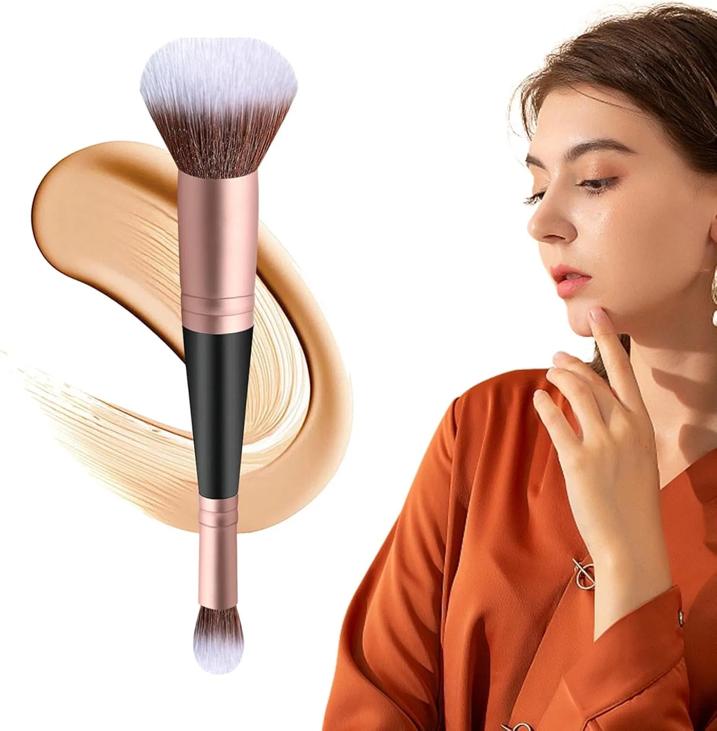 Кисть для румян VIBRIPRIYA двусторонняя