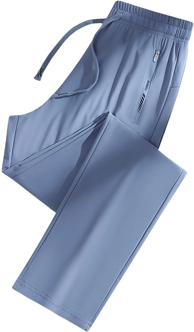 Брюки Comfy'S Fit, повседневные завышенные прямые широкие брюки с карманами, ультрарастягивающиеся, быстросохнущие Generic, синий