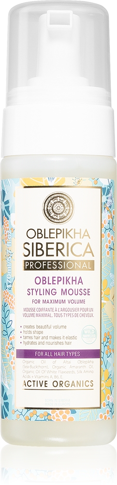 

Облепиховый мусс для волос, обеспечивающий максимальный объем Natura Siberica, 170 мл