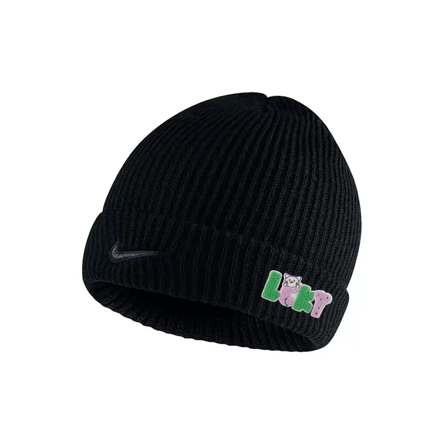 

Nike Полиэстеровая шапка унисекс черная, Rich Overnight Every Day MISC