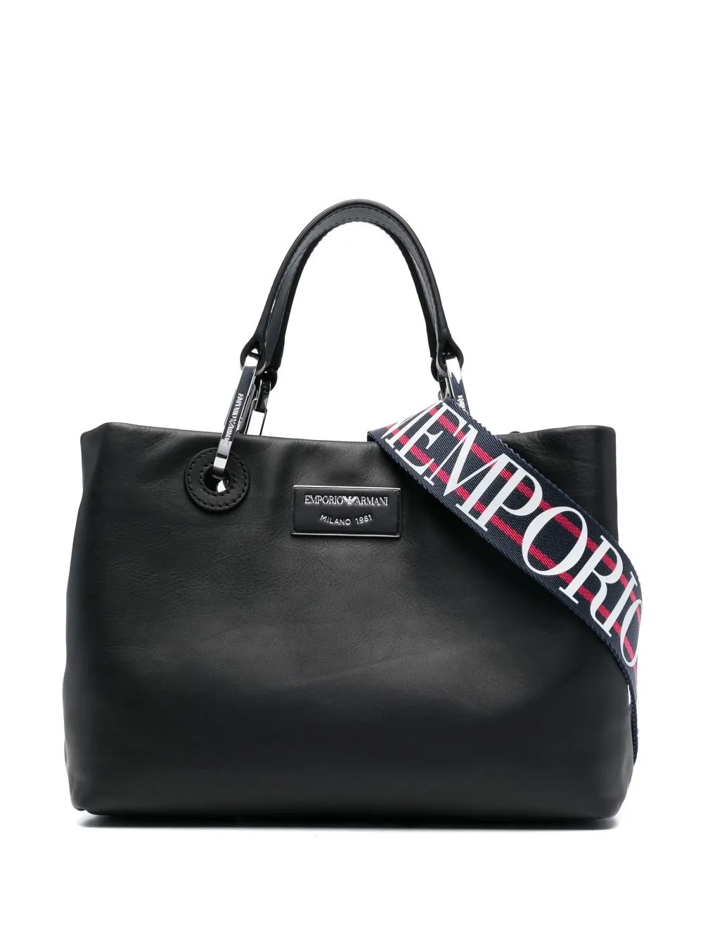 

Сумка-тоут с логотипом EMPORIO ARMANI, черный