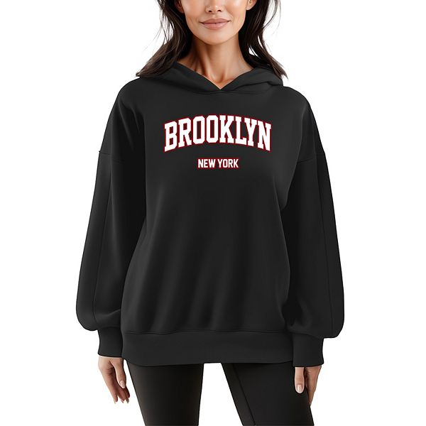 

Женский оверсайз худи с капюшоном brooklyn, new york collegiate Licensed Character, Black, Черный, Женский оверсайз худи с капюшоном brooklyn, new york collegiate Licensed Character, Black
