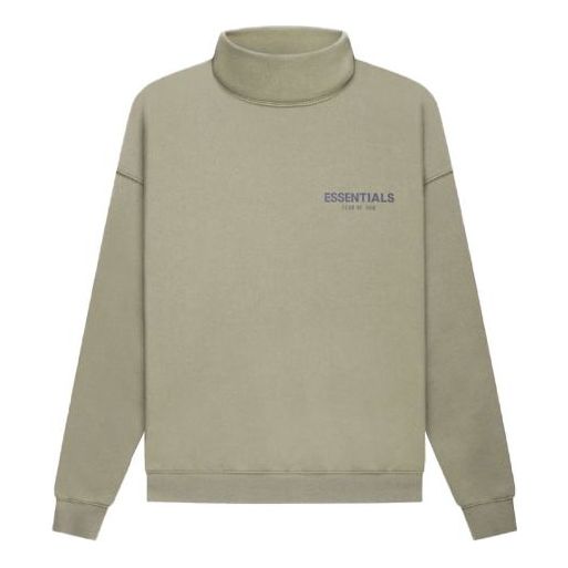 

Спортивная толстовка Fear of God Essentials FW21 Pullover Mock Neck Sweatshirt 'Pistachio' FOG-FW21-010, зеленый