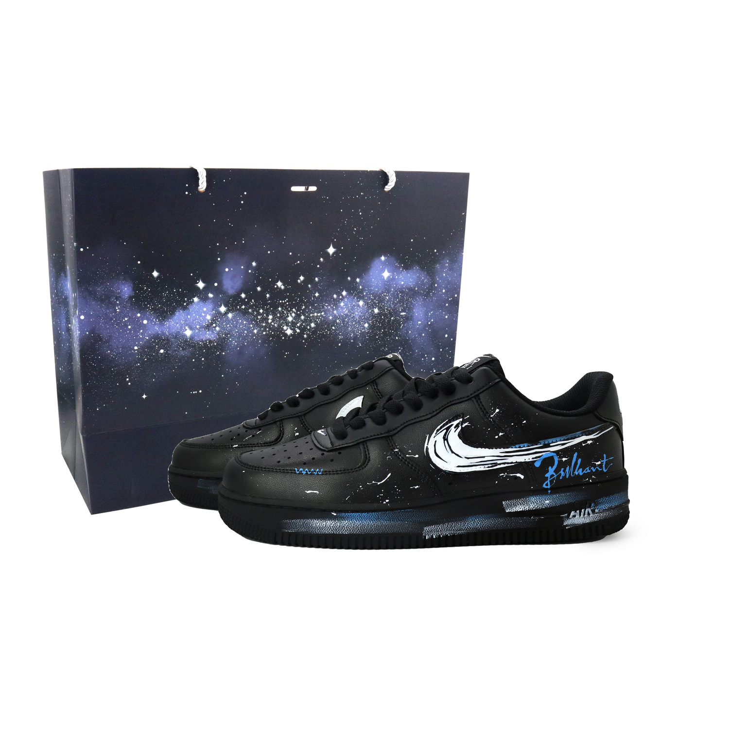 

Nike Кроссовки для скейтбординга Air Force 1 Blue Face Confidante Abrasion Resistant Low top Unisex Blue