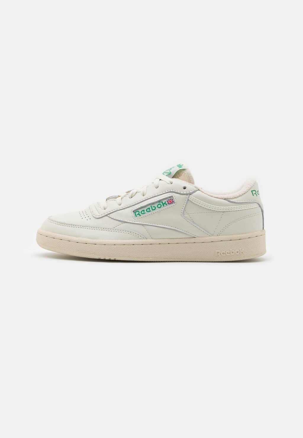 

Низкие кроссовки CLUB C 85 VINTAGE Reebok, мел/белый бумага/зеленый глен, Серый;зеленый, Низкие кроссовки CLUB C 85 VINTAGE Reebok, мел/белый бумага/зеленый глен