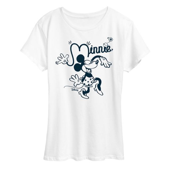 

Футболка с забавным принтом Минни Маус Disney, белый