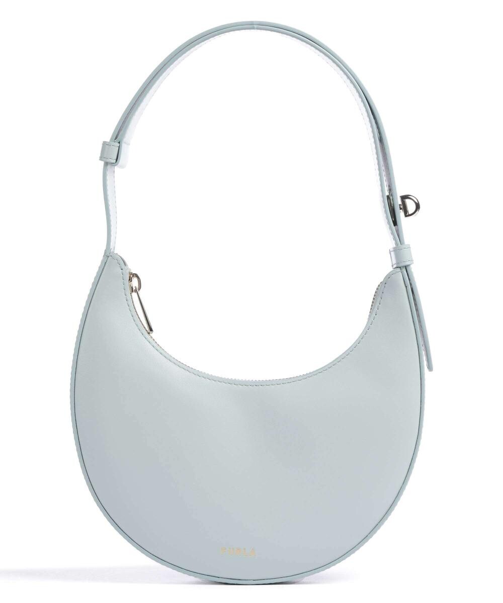 

Мини-Сумка через плечо Delizia из мелкозернистой кожи Furla, синий