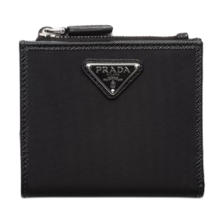 

PRADA Переработанный нейлоновый кошелёк малого размера мужской чёрный