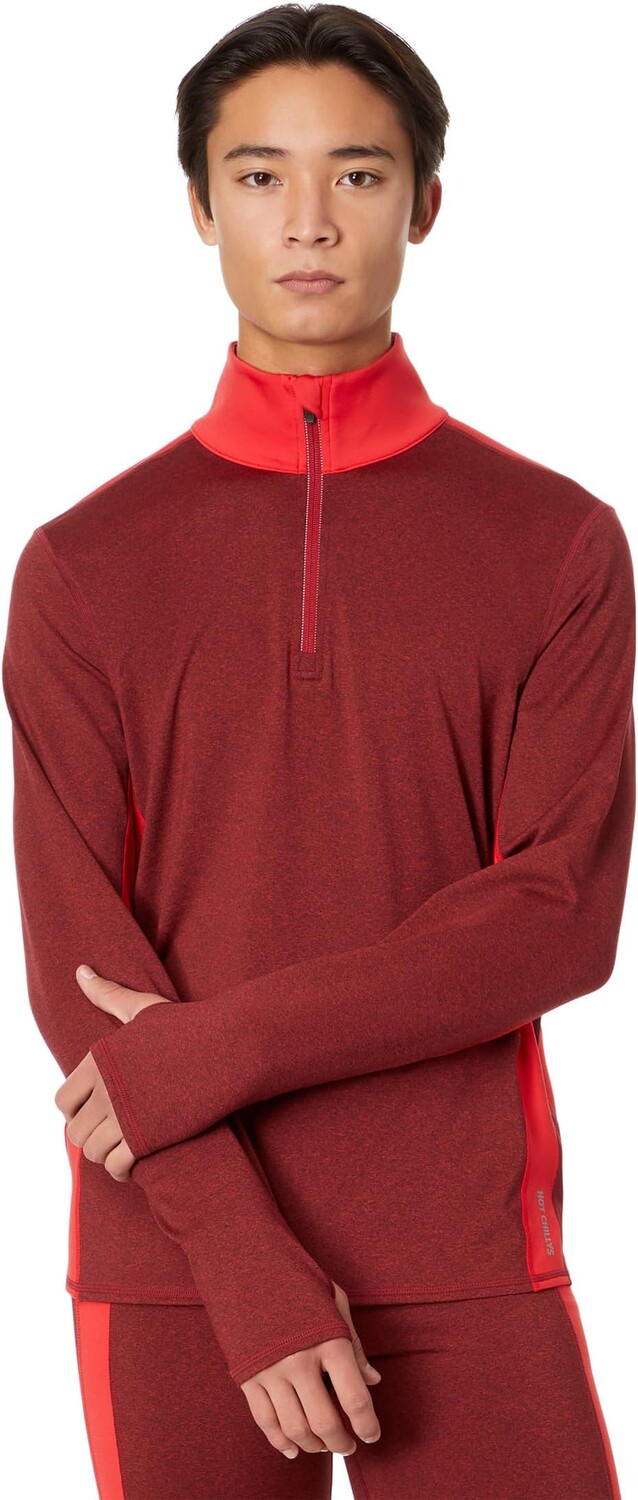 

Футболка Hot Chillys Micro Elite Chamois Color-Block Zip-T, цвет Modern/Granite