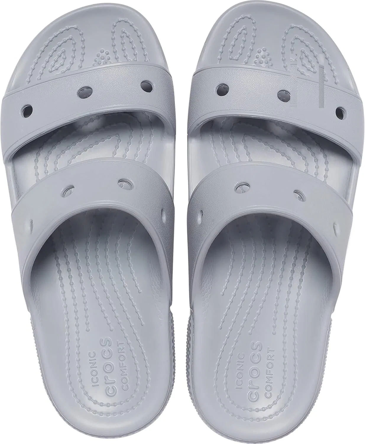 Классические сандалии Crocs унисекс, Lightgrey — фото 2