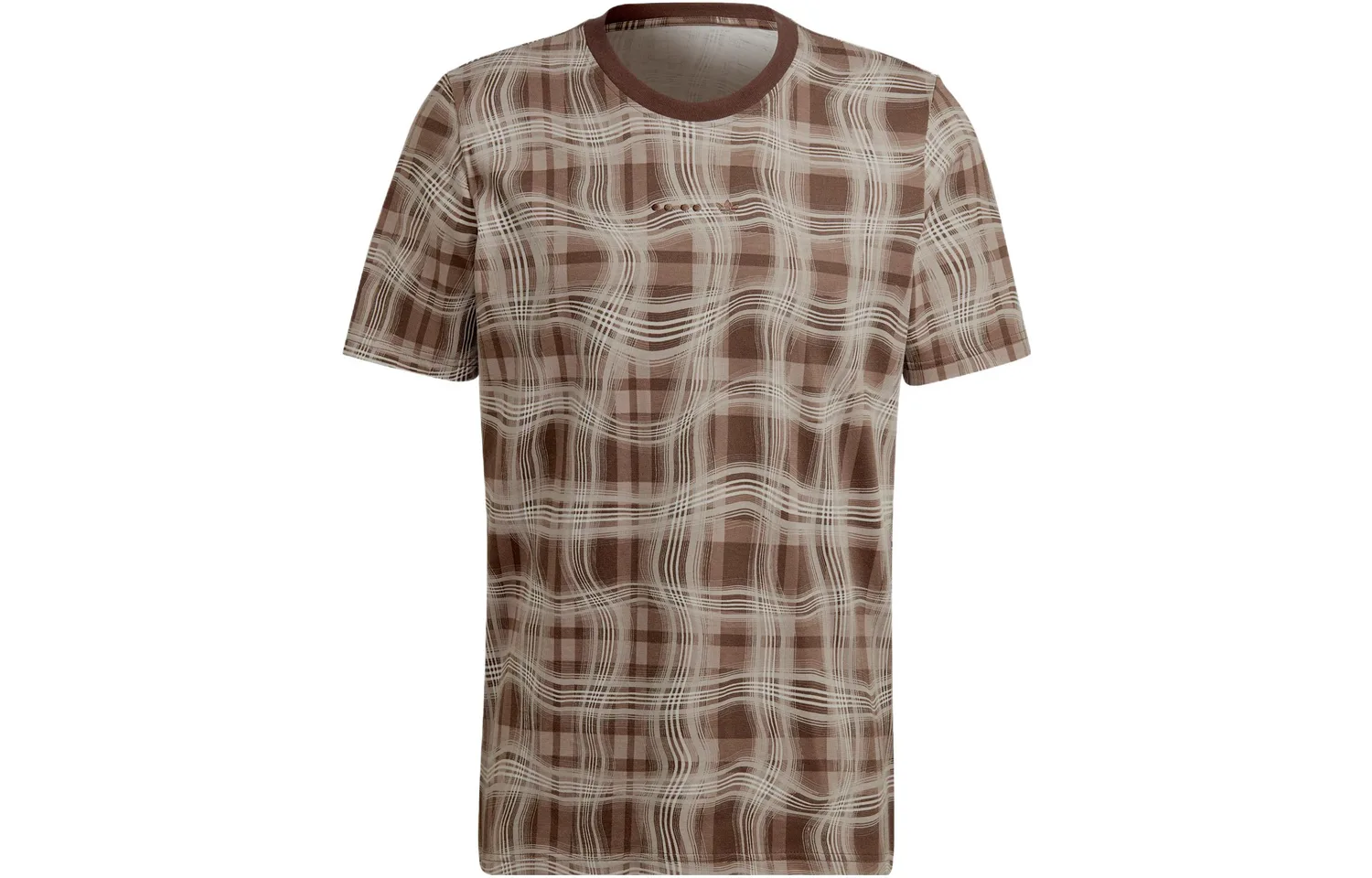 Футболка мужская с круглым вырезом и прямым кроем Adidas Originals, Pink Brown