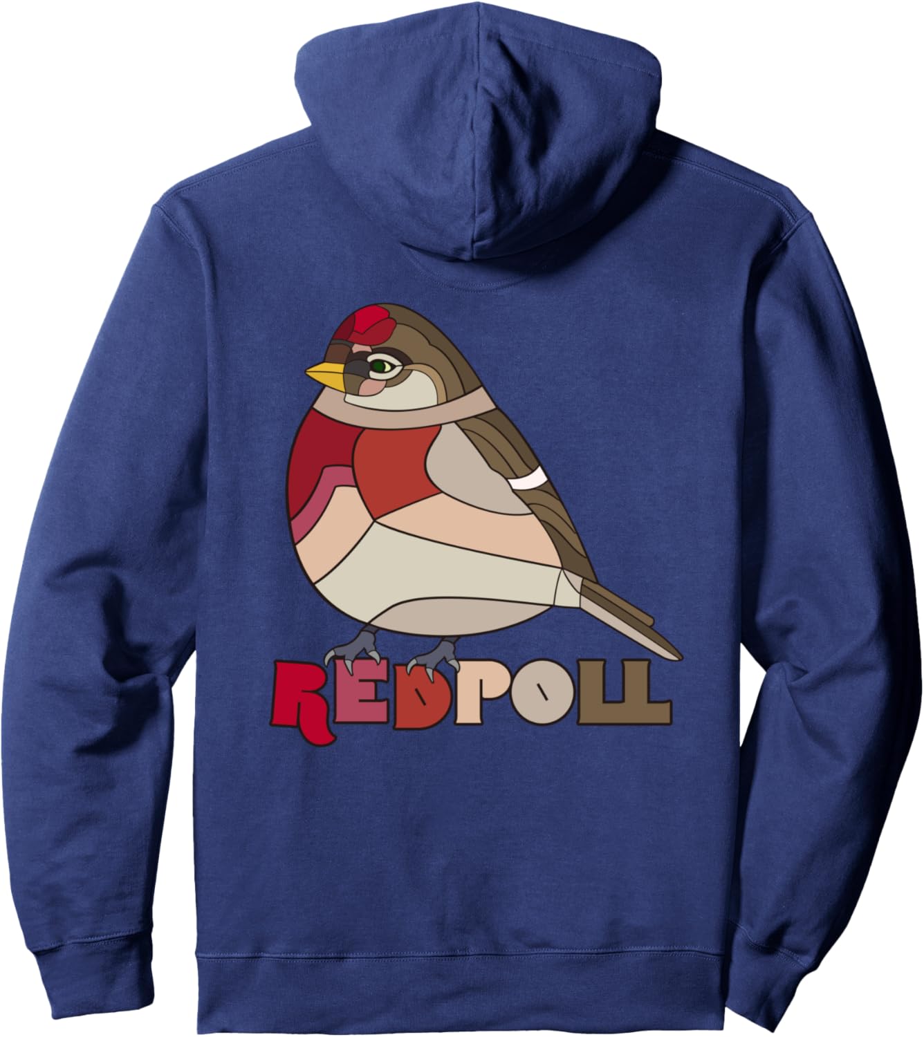 

Худи с изображением чечетки (Redpoll Bird) и акантовой зяблицы (Acanthis Finch Hood Passerine Birds Fringillidae Carduelis, темно-синий