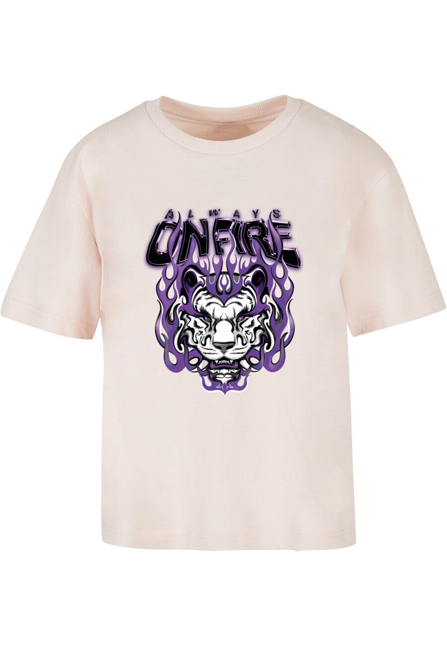 

Футболка Mister Tee Shirt Always On Fire, пастельный розовый