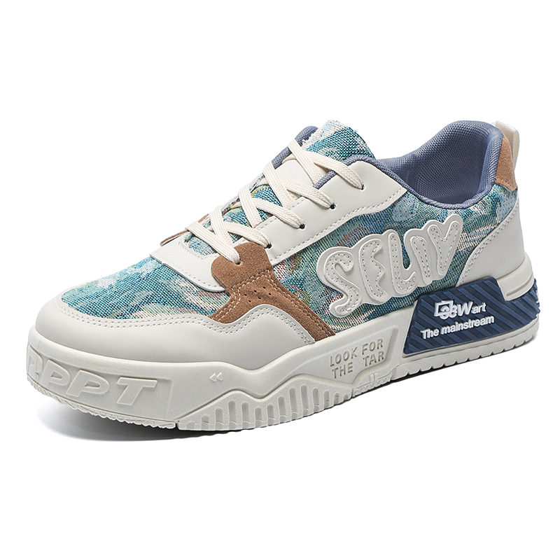 

Sportful Низкие скейтерские кроссовки мужские бежево-голубые, цвет Beige Blue