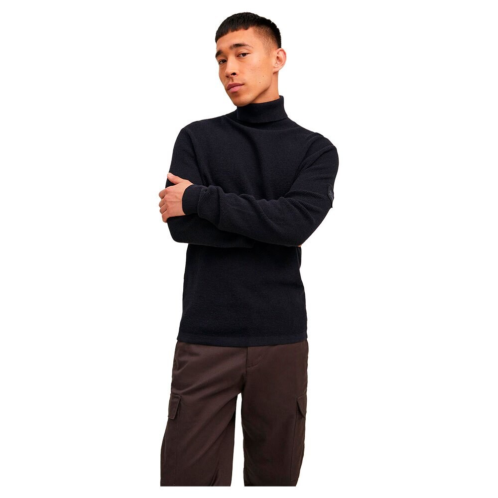 

Свитер Jack & Jones Classic Waffle Roll Neck, черный