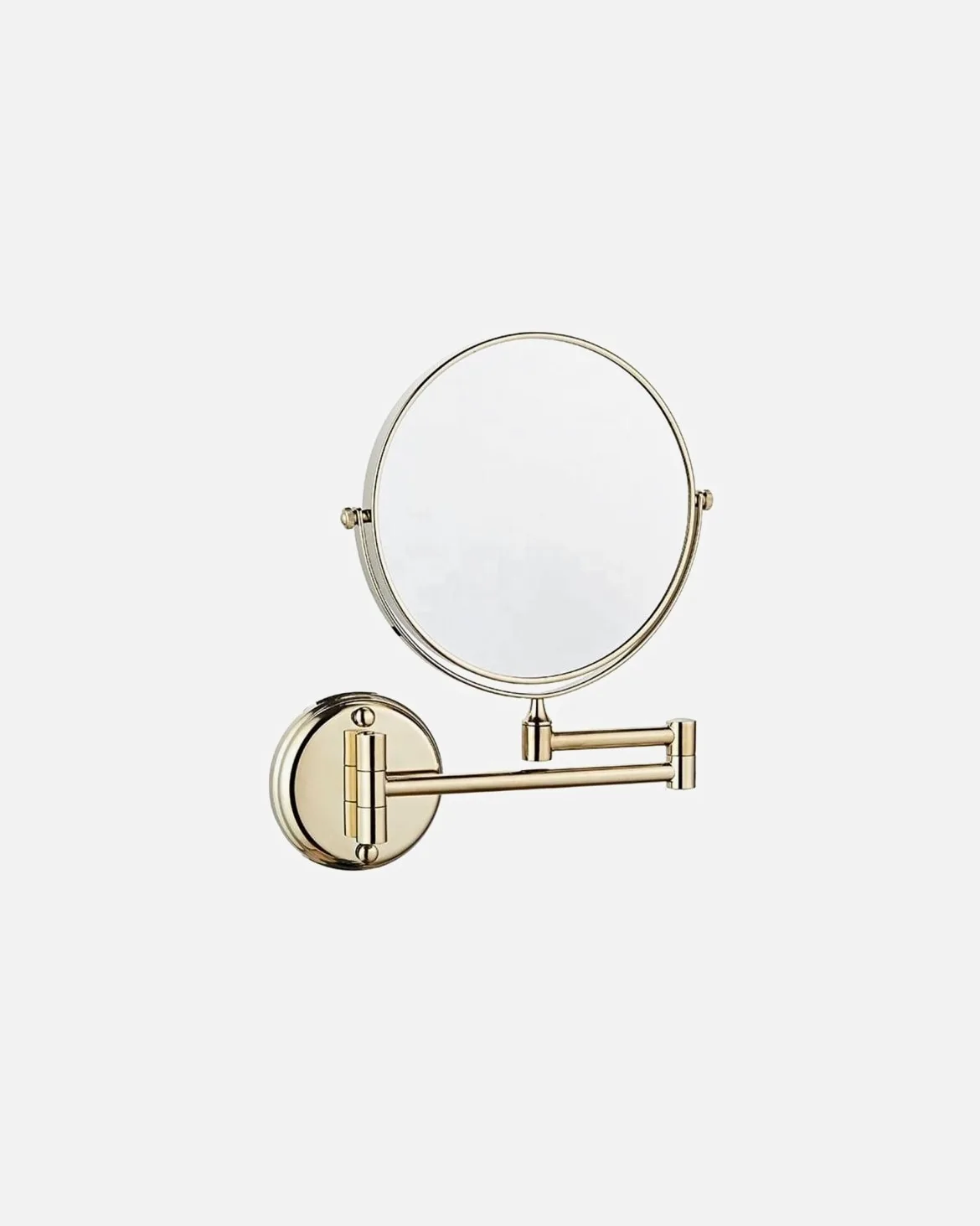 Косметическое настенное зеркало с 10-кратным увеличением Uniq, gold, 1 шт