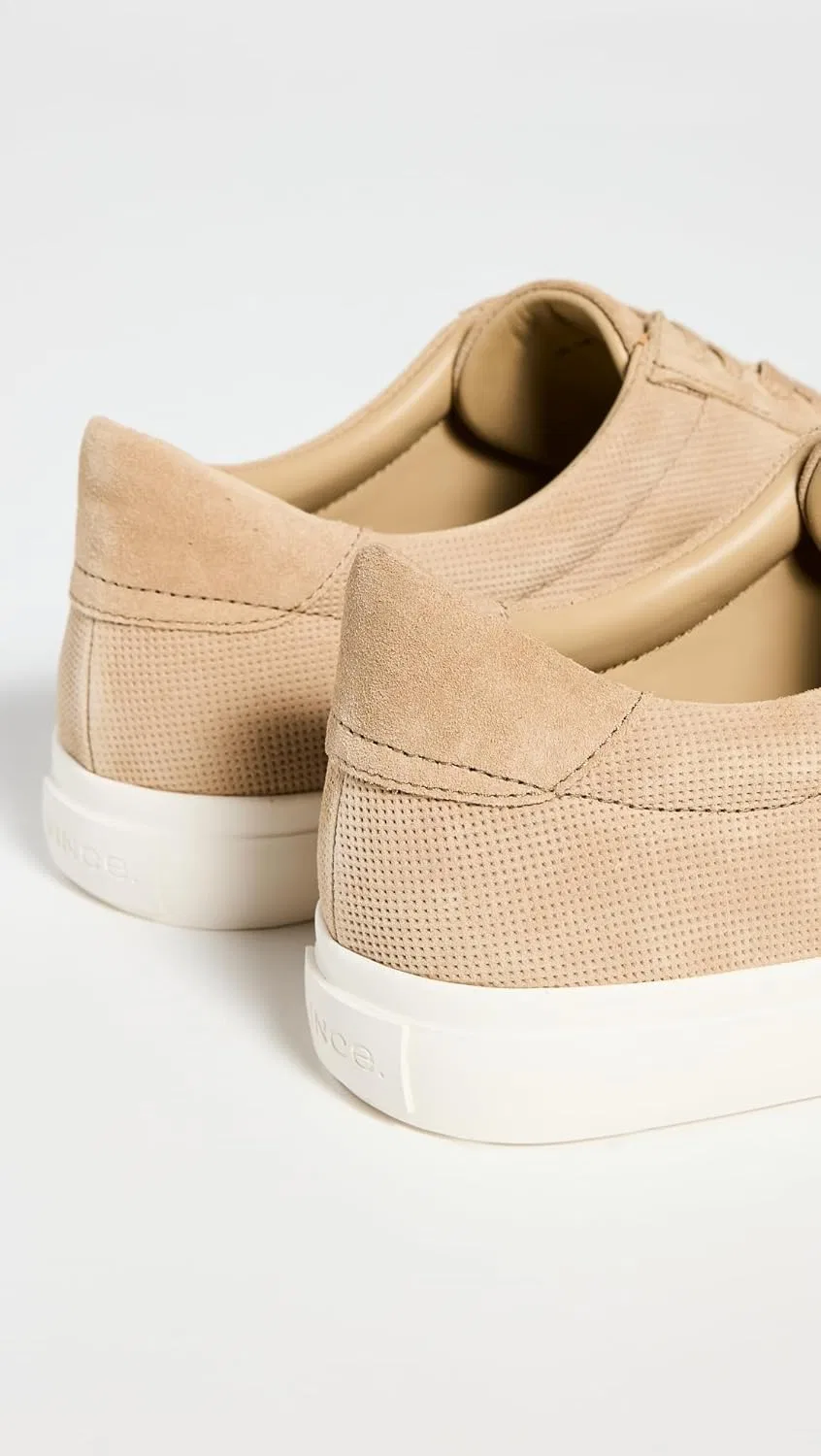 Мужские повседневные модные кроссовки Vince Fulton на шнуровке, 2-Sand Trail Beige Suede — фото 3