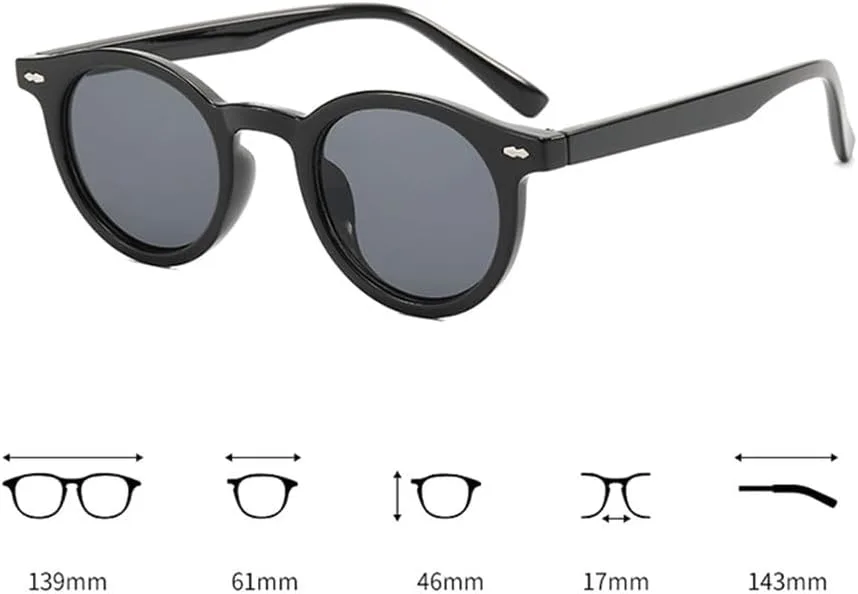 

Защитные солнцезащитные очки для мужчин и женщин | Круглая маленькая оправа, цветные линзы | Для вождения и занятий спортом на открытом воздухе generic, Leopard Green