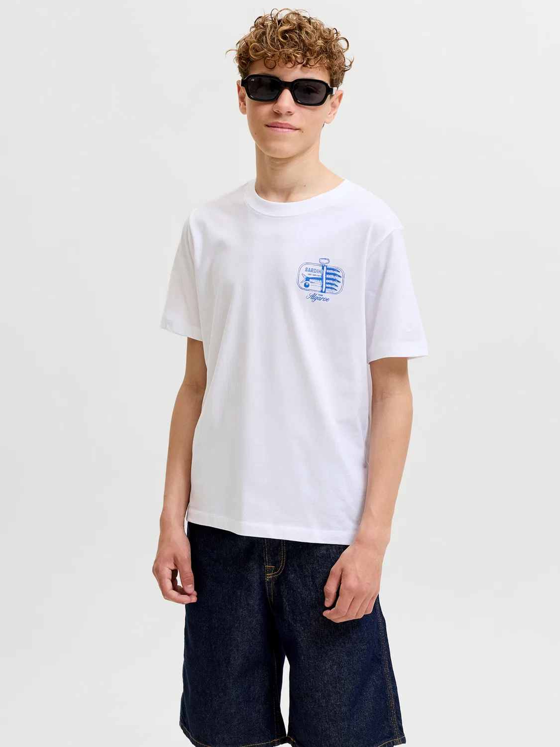 Футболка 'JORVacation' Jack & Jones Junior, White — фото 3