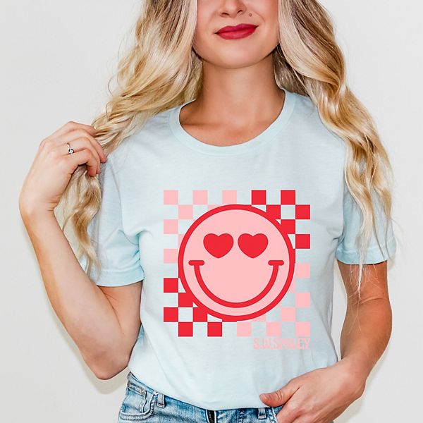 

Футболка с принтом SWSmiley checkered heart eyes smiley Simply Sage Market, Ice Blue, Зеленый, Футболка с принтом SWSmiley checkered heart eyes smiley Simply Sage Market, Ice Blue