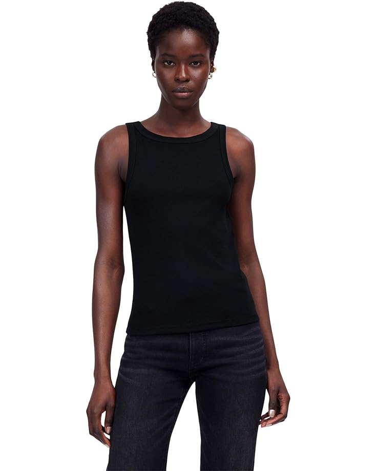 

Топ Madewell Brightside High Neck Tank, черный