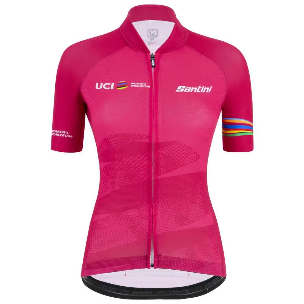 

Джерси Santini Leader UCI World Tour short sleeve, розовый