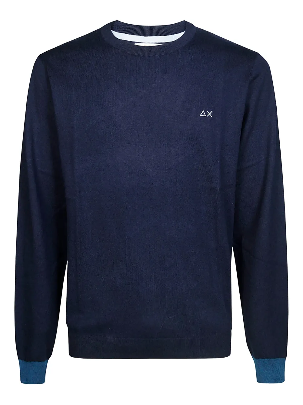 

Свитер с нашивками на локтях Sun68, синий