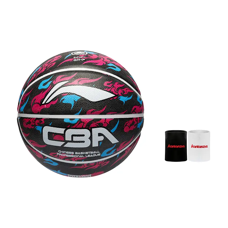 

LINING Резиновый баскетбольный мяч rose red black размер 5 тренировочный детский china