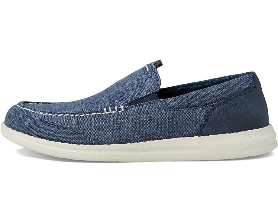 Лоферы Nunn Bush Brewski Canvas Moccasin Toe Venetian Slip-On, цвет Navy Multi — фото 4