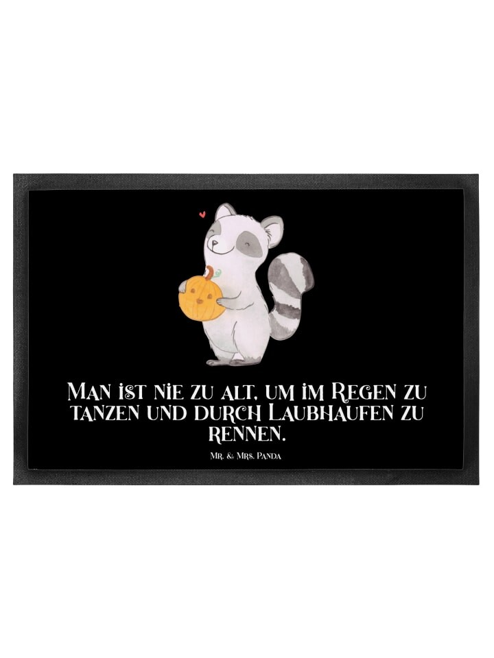 

Коврик для ног Mr. & Mrs. Panda, черный