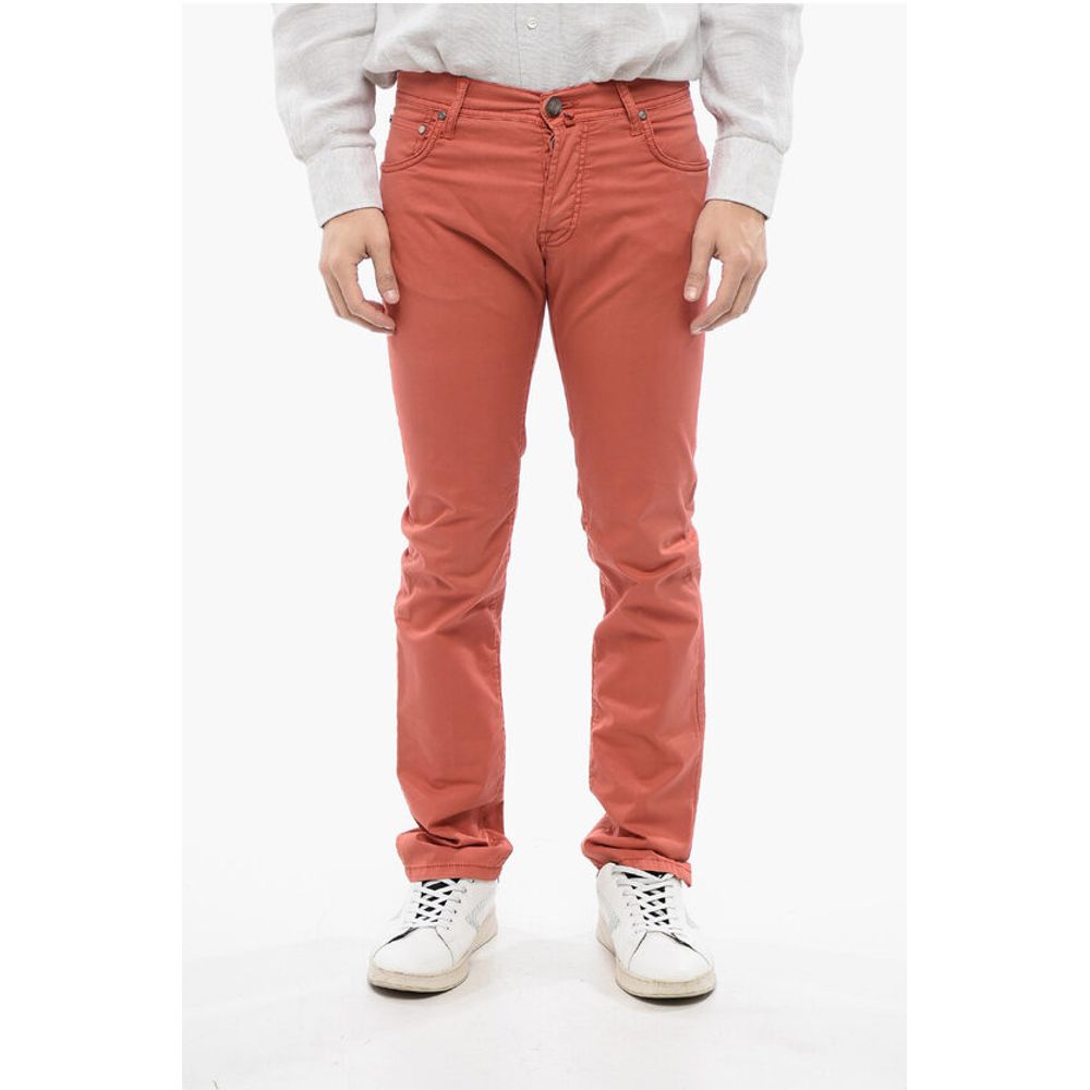 

ID LUXURY DENIM Тон-в-тон вышитые джинсы Corneliani, Orange