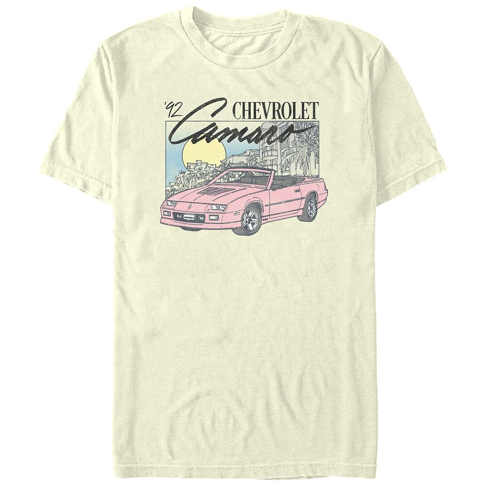 

Мужская футболка с графическим рисунком Chevrolet Camaro '92 Licensed Character, цвет Natural