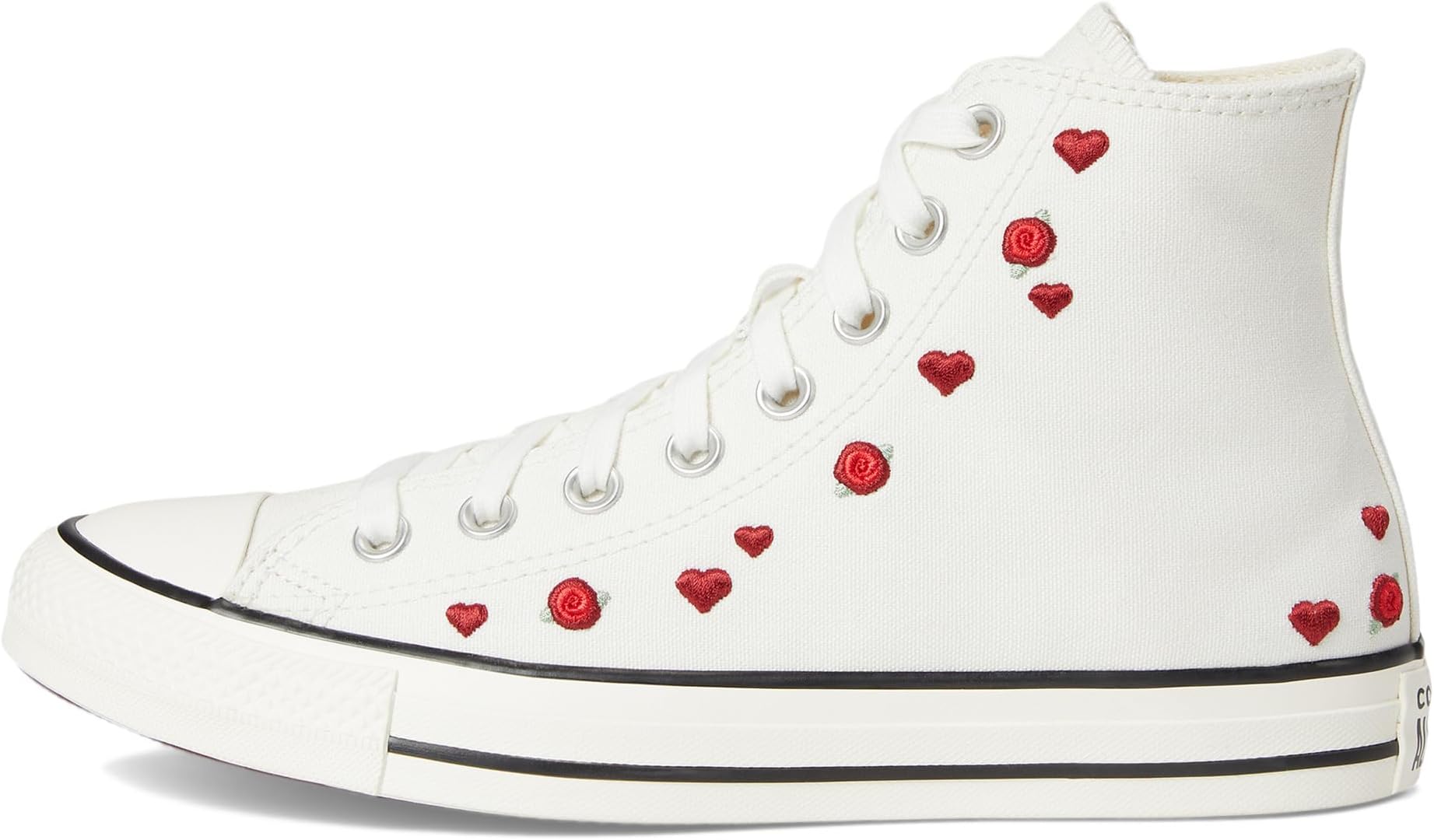 Кроссовки Converse Chuck Taylor All Star High-Top Sneaker, Vintage White/Red/Egret — фото 4