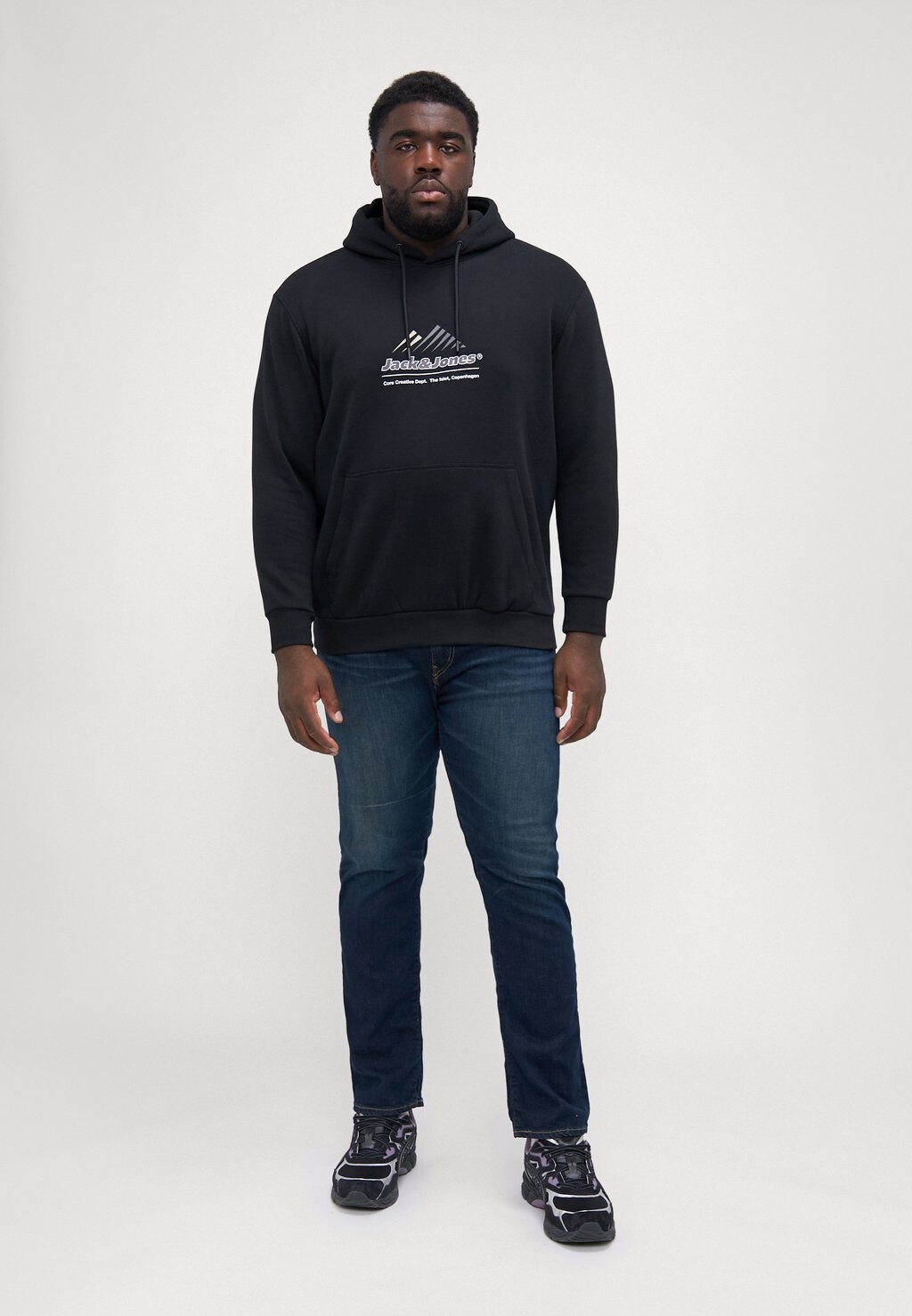 

Толстовка JCOLIMA LOGO HOOD Jack & Jones, черный