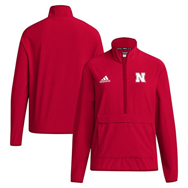 

Мужская куртка adidas scarlet nebraska huskers coaches sideline half-zip Unbranded