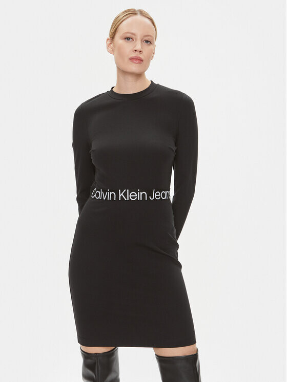 

Платье на каждый день, стандартного кроя Calvin Klein, черный