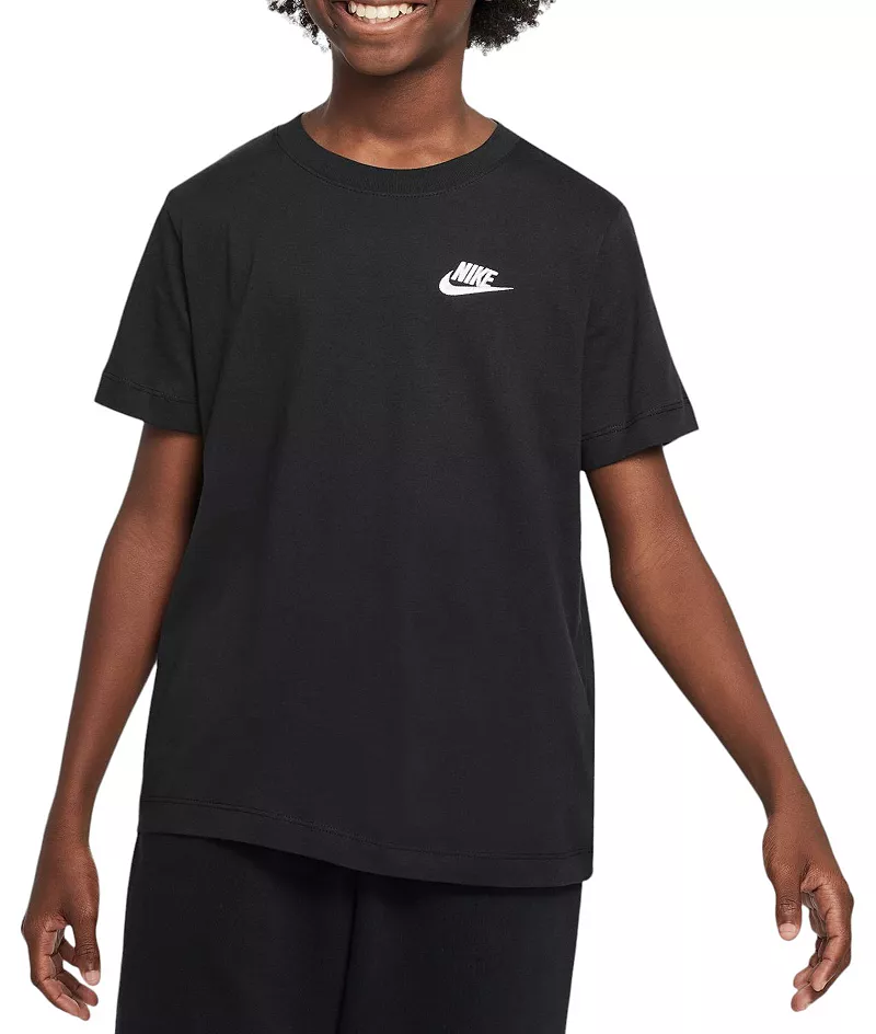 

Детская футболка Nike Sportswear с вышивкой Futura, черный
