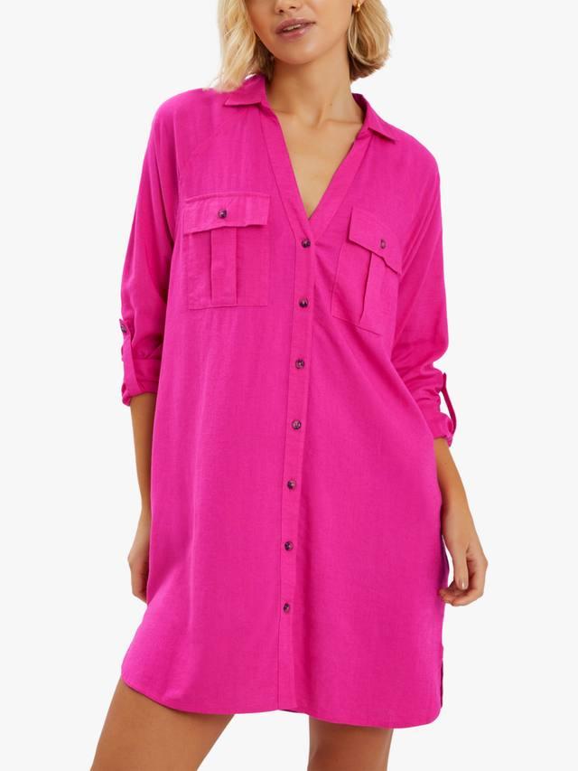 

Длинная пляжная рубашка Accessorize, Pink