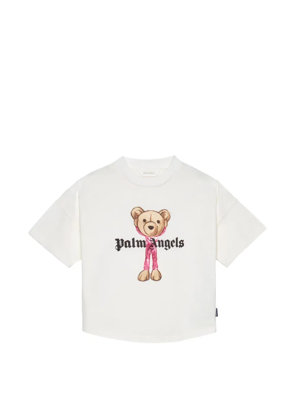 Футболка с графическим принтом Palm Angels Kids, нейтральный