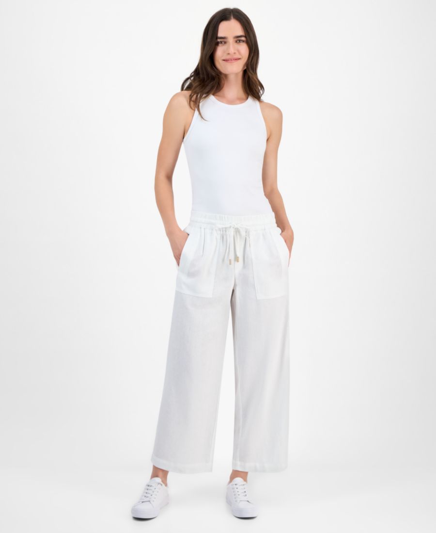 

Женские брюки средней посадки до щиколотки Nautica Jeans, Bright White