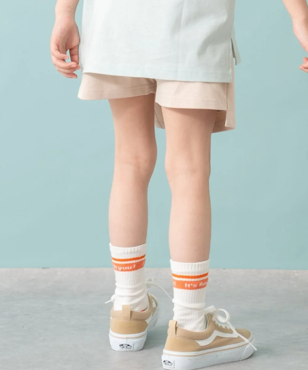 Детские юбка-шорты из 100% хлопка wrap culotte and D. petit main черные — фото 2