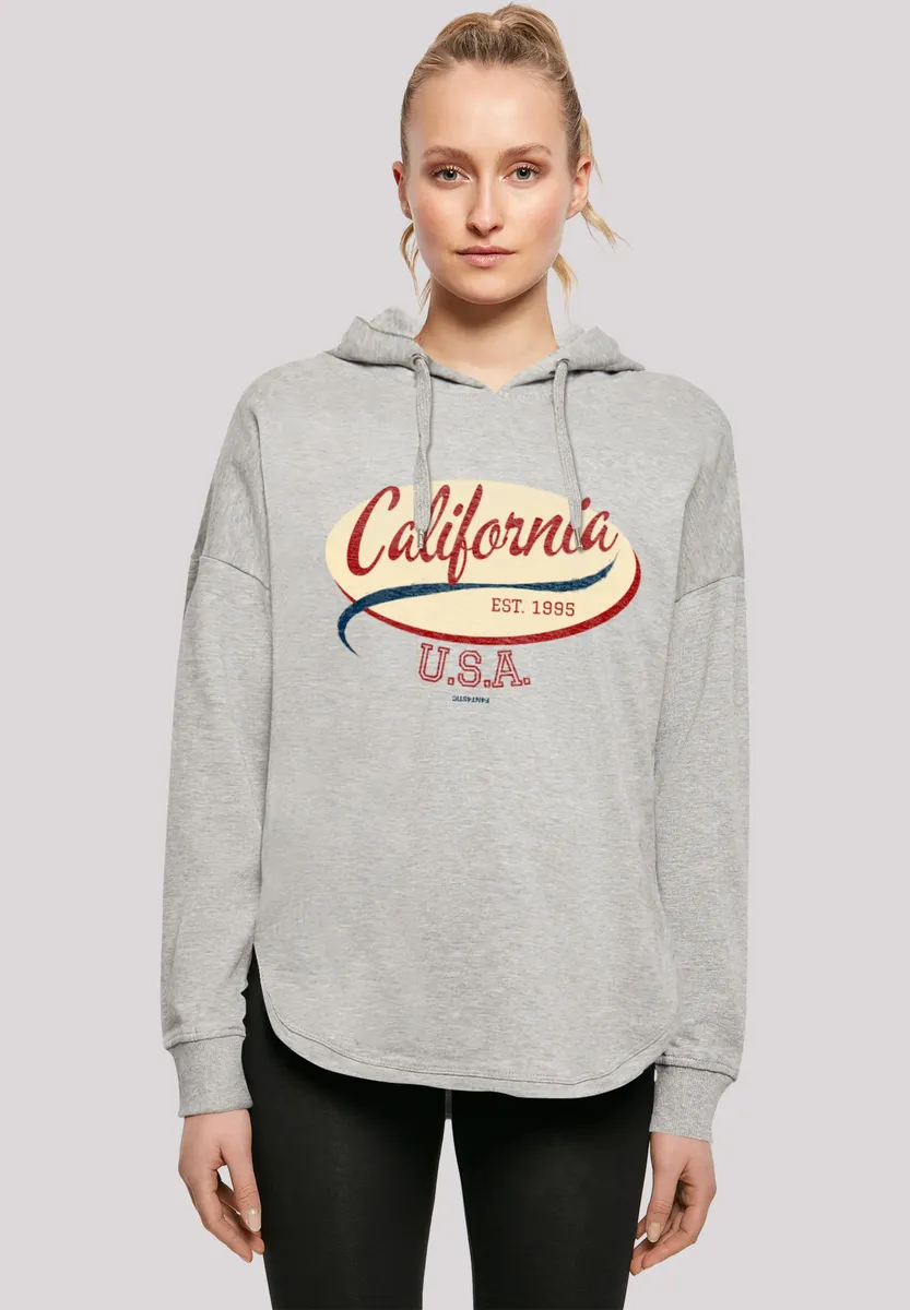 

Толстовка F4NT4STIC "California OVERSIZE HOODIE", принт, серый