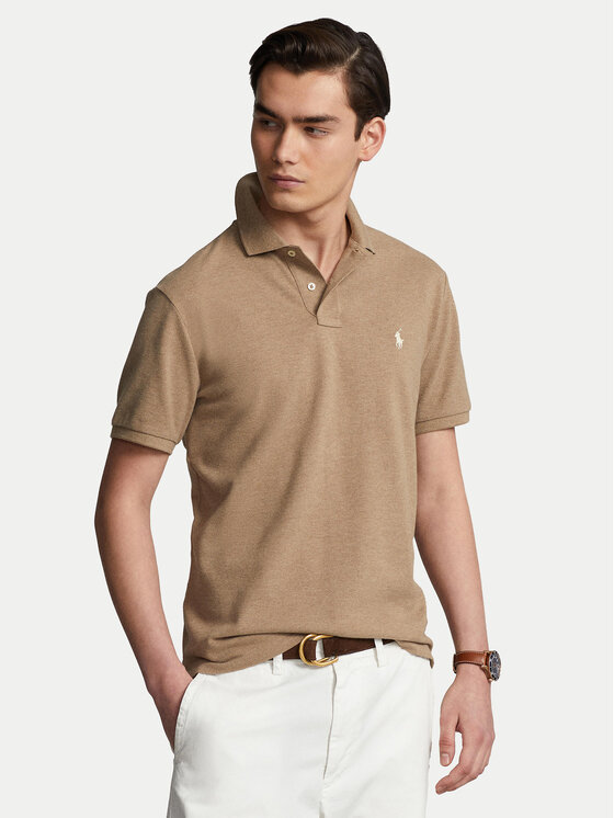 

Поло regular fit 710680784298 Polo Ralph Lauren, коричневый
