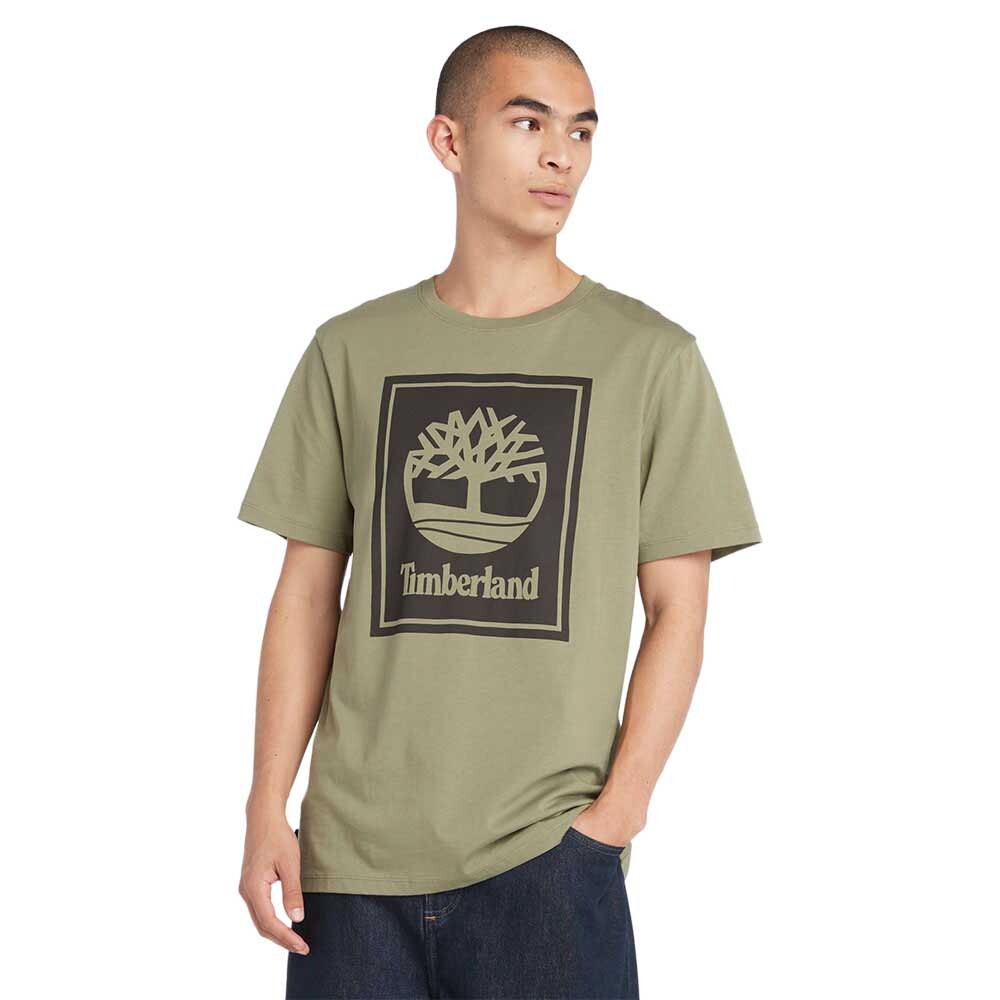 

Футболка с коротким рукавом Timberland Stack Logo, зеленый