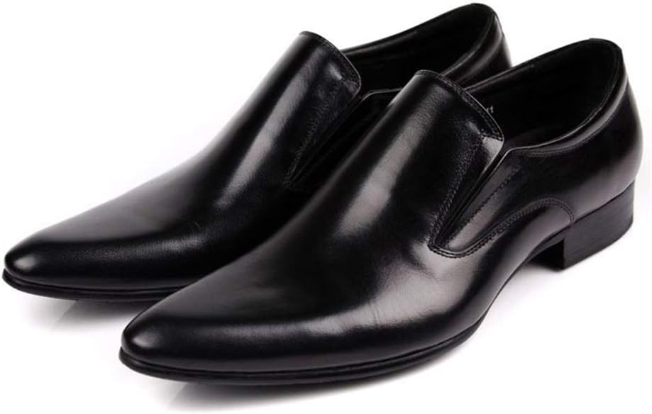 

Мужские деловые кожаные туфли, острый носок, формальные слипоны Oxfords, городские офисные туфли, красные, 42/UK 8/US 8.5 Jlfzc