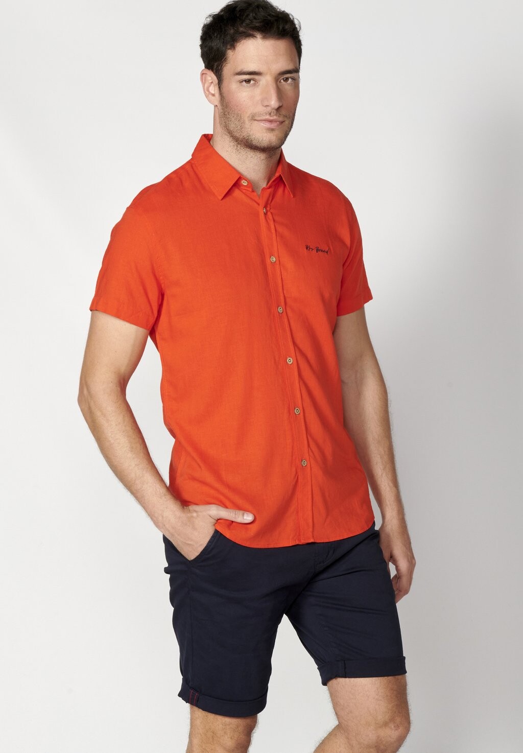 

Рубашка Short Sleeve Koroshi, красный рохо